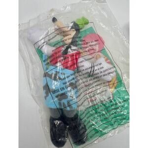 Disney House Of Mouse Goofy Vinyl Doll McDonalds Happy Meal Toy NIP 2001